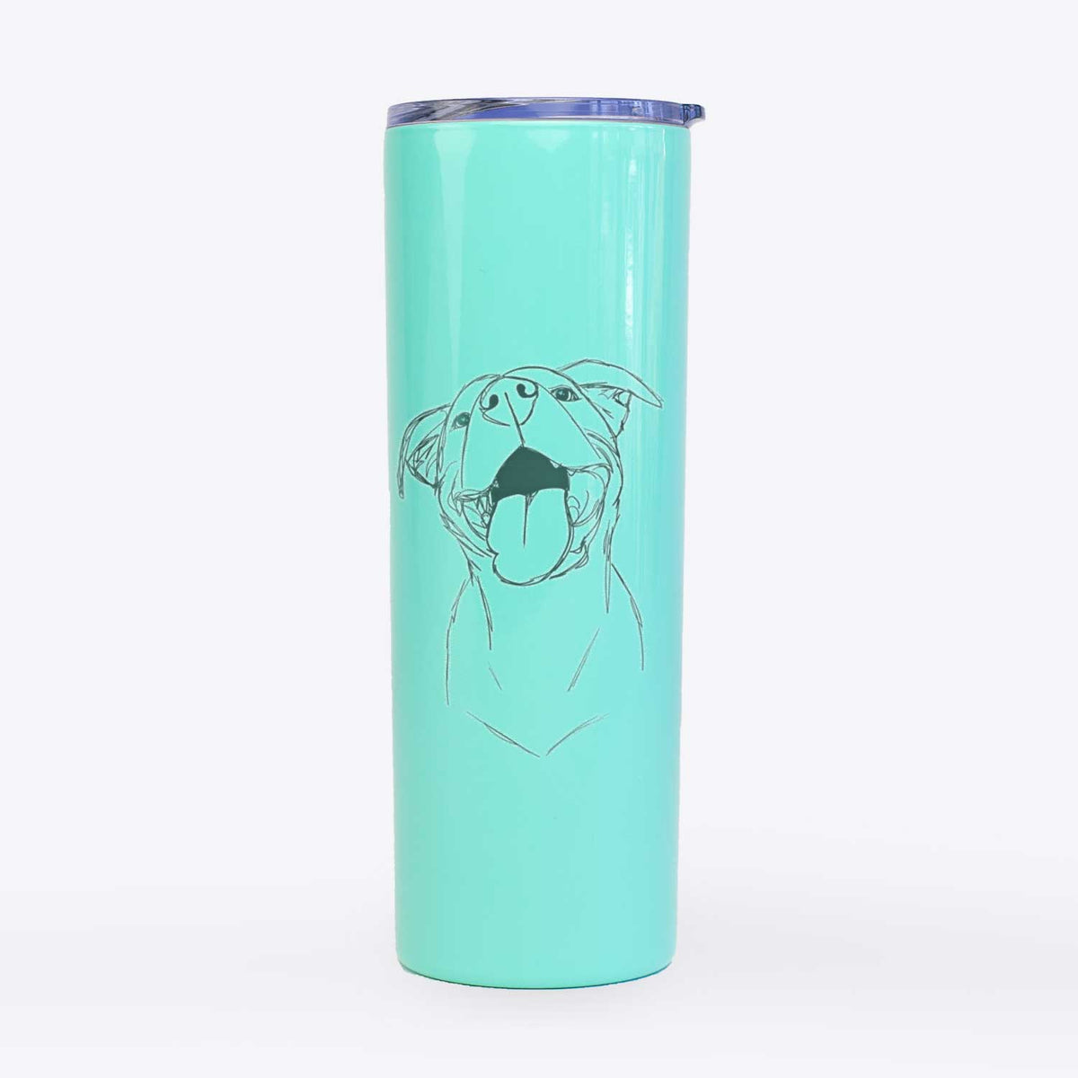 Doodled Charlie the American Staffordshire Catahoula Mix - 20oz Skinny Tumbler