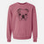 Doodled Chesty the English Bulldog - Unisex Pigment Dyed Crew Sweatshirt