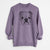 Doodled Chesty the English Bulldog - Unisex Pigment Dyed Crew Sweatshirt