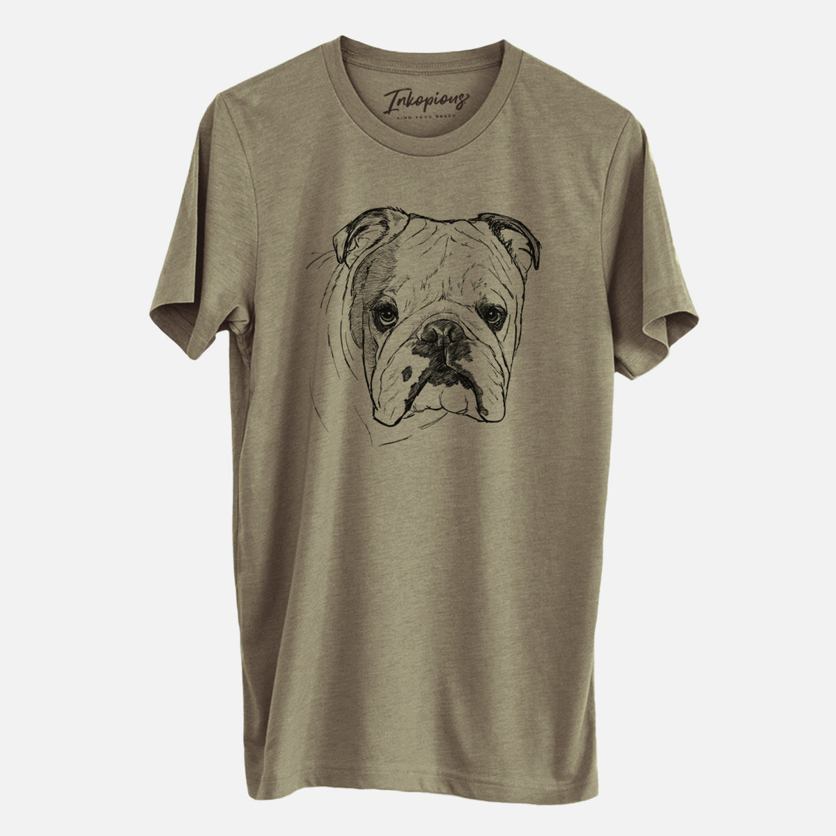Doodled Chesty the English Bulldog - Unisex Crewneck