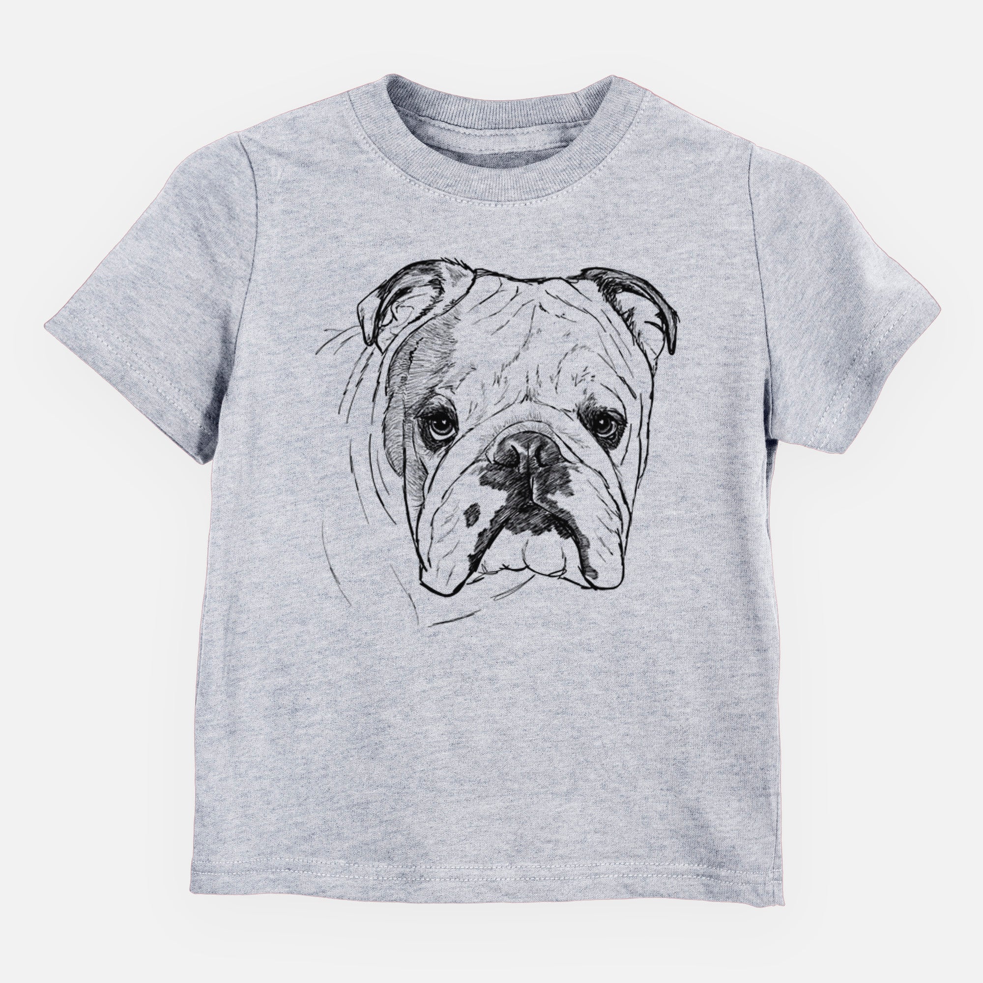 Doodled Chesty the English Bulldog - Kids/Youth/Toddler Shirt