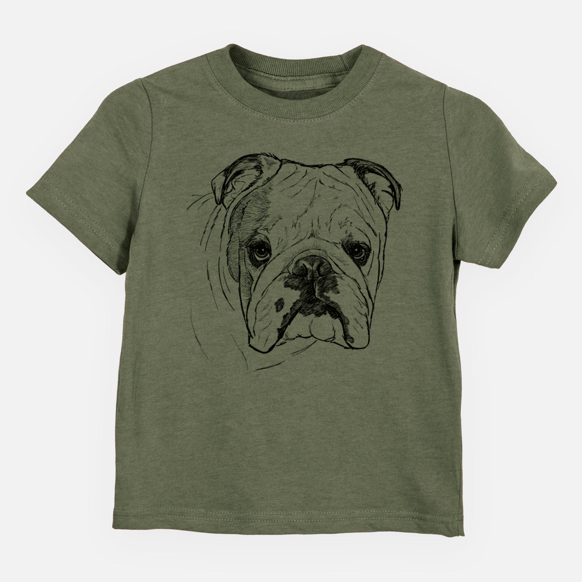Doodled Chesty the English Bulldog - Kids/Youth/Toddler Shirt