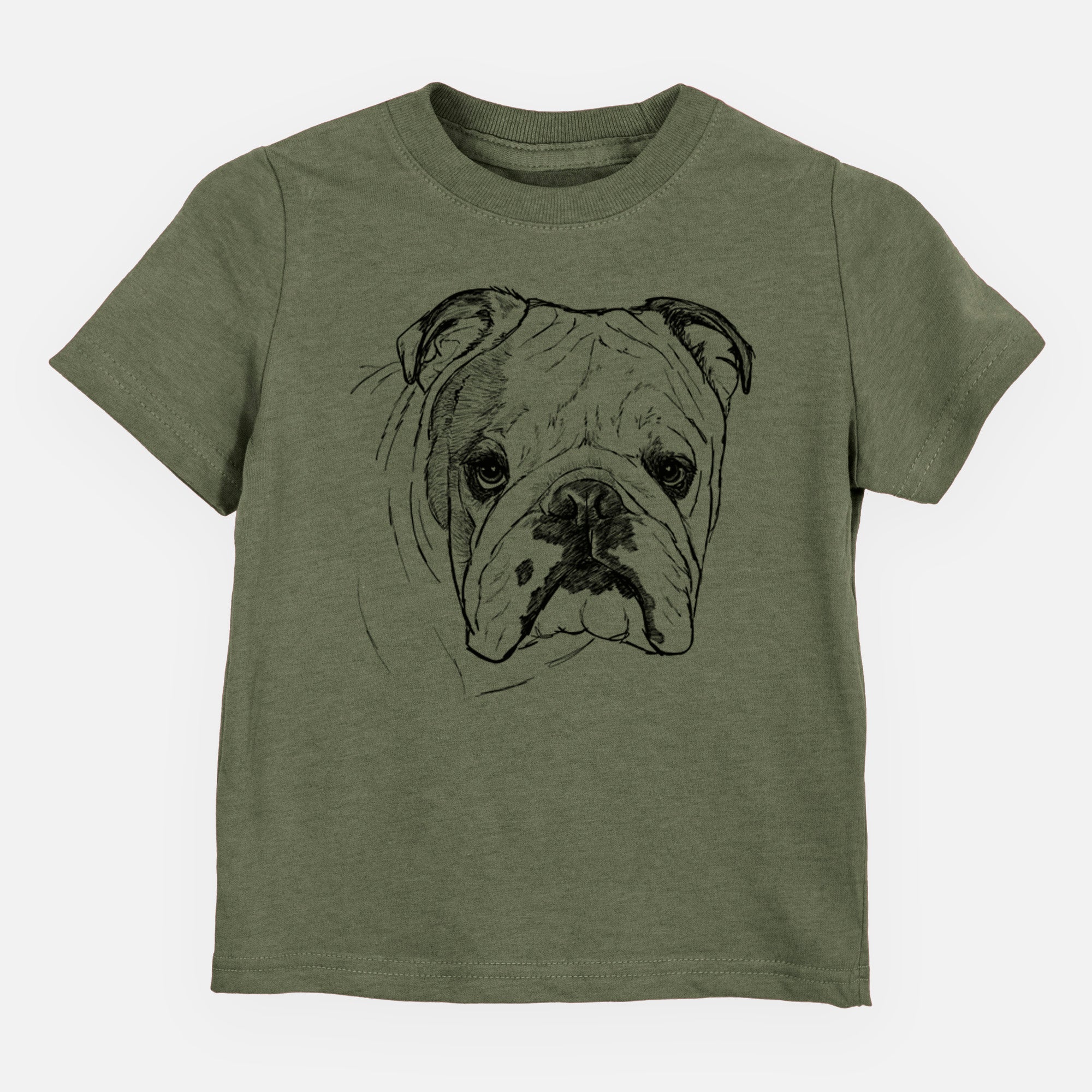 Doodled Chesty the English Bulldog - Kids/Youth/Toddler Shirt