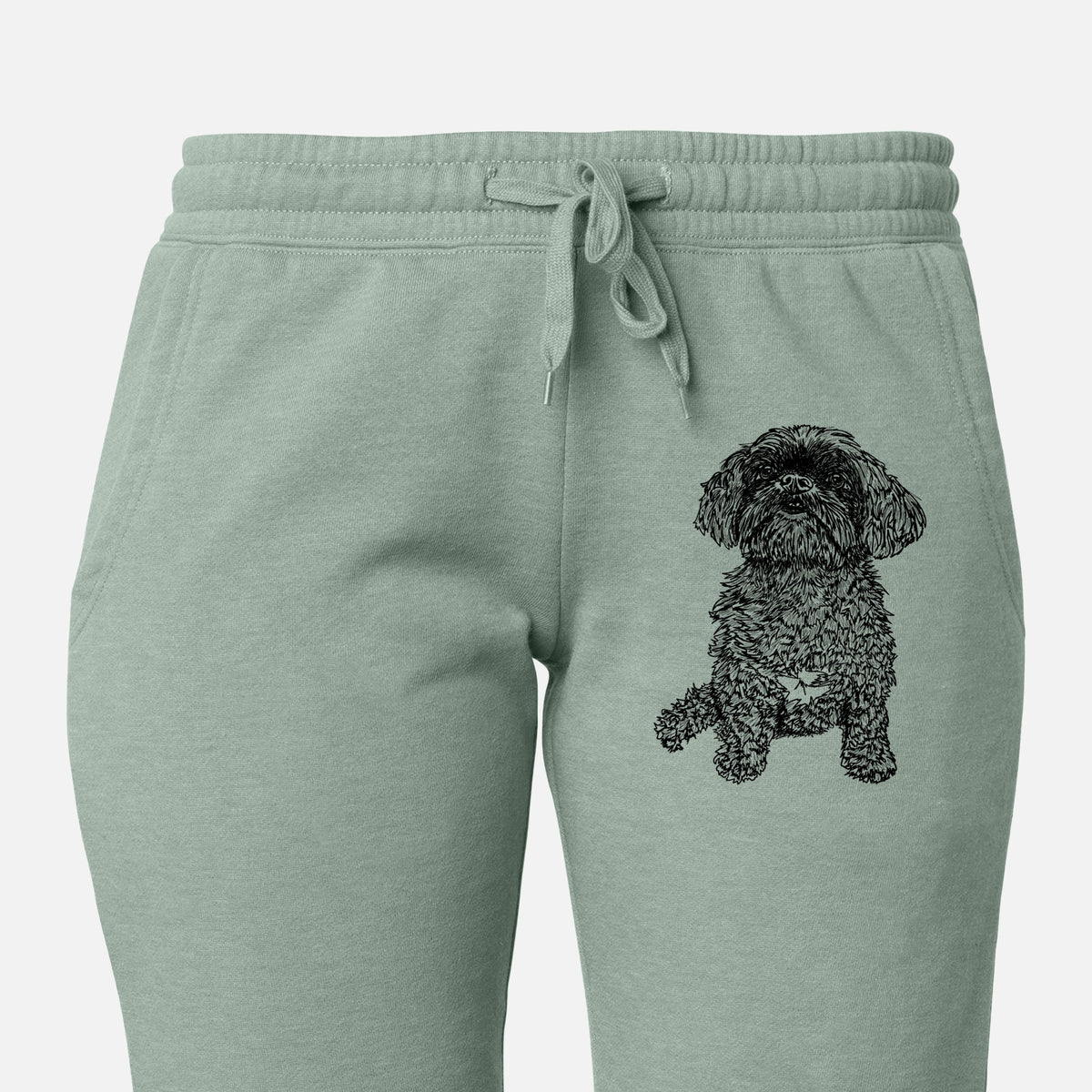 Doodled Chewie the Peekapoo - Women&#39;s Cali Wave Joggers