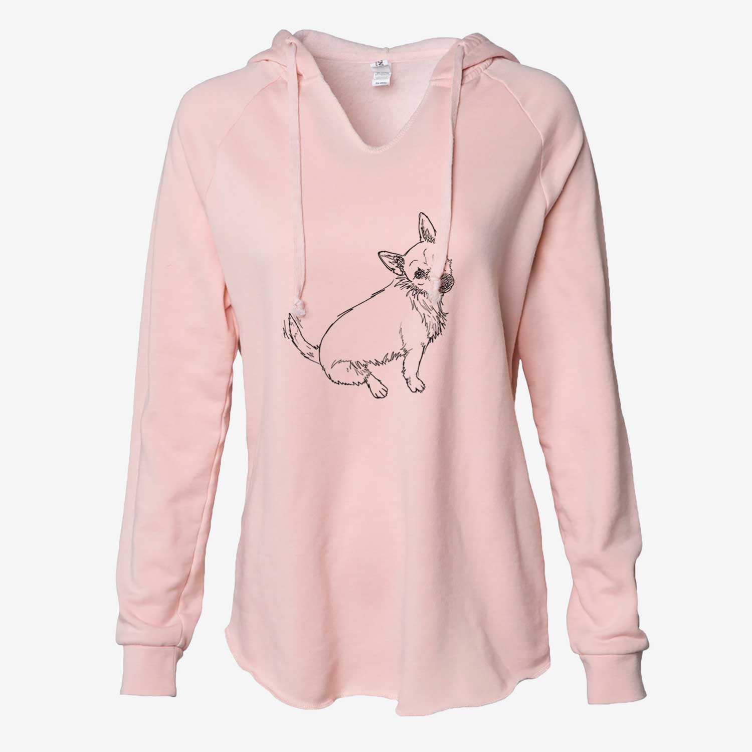 Doodled Chewy the Super Mutt - Cali Wave Hooded Sweatshirt