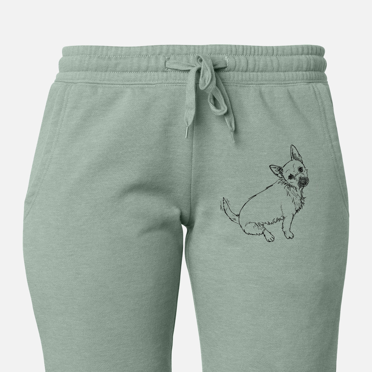Doodled Chewy the Super Mutt - Women&#39;s Cali Wave Joggers