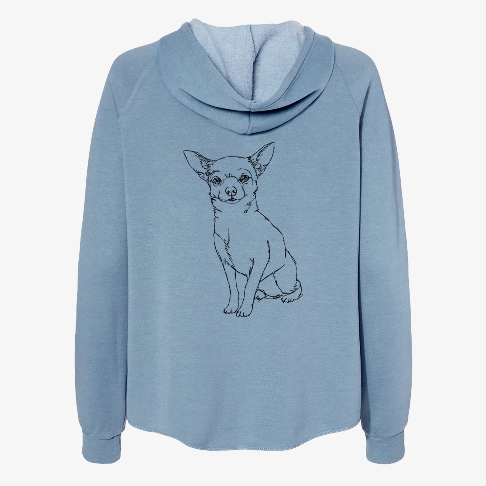 Doodled Chihuahua - Women's Cali Wave Zip-Up Sweatshirt