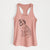 Doodled Clyde the Hound Mix - Women's Racerback Tanktop