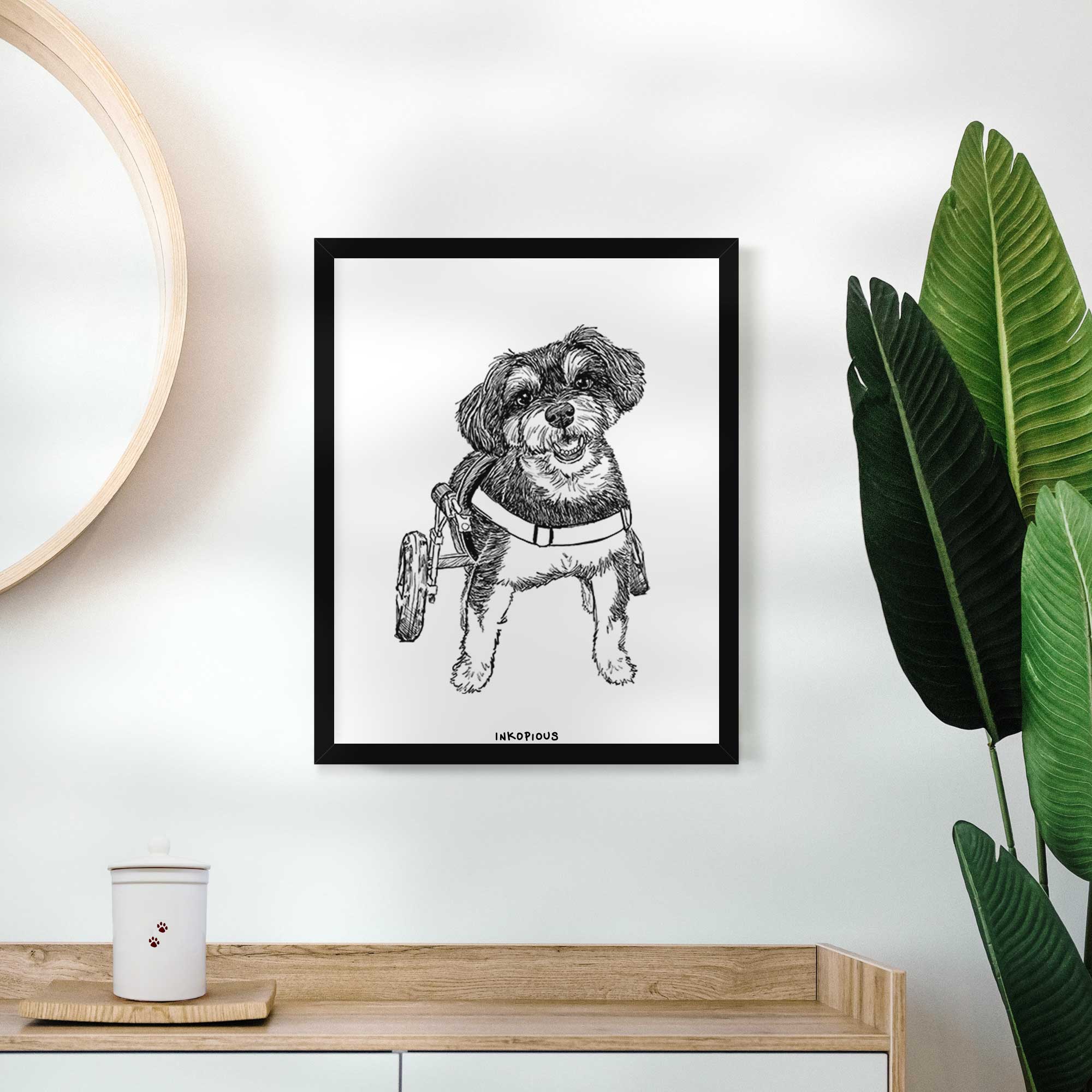 Doodled Cobb the Havapoo Art Print