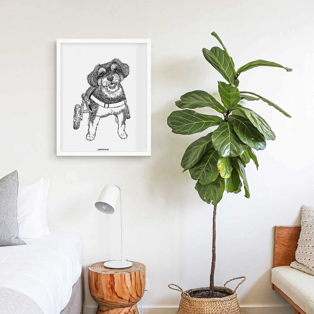 Doodled Cobb the Havapoo Art Print