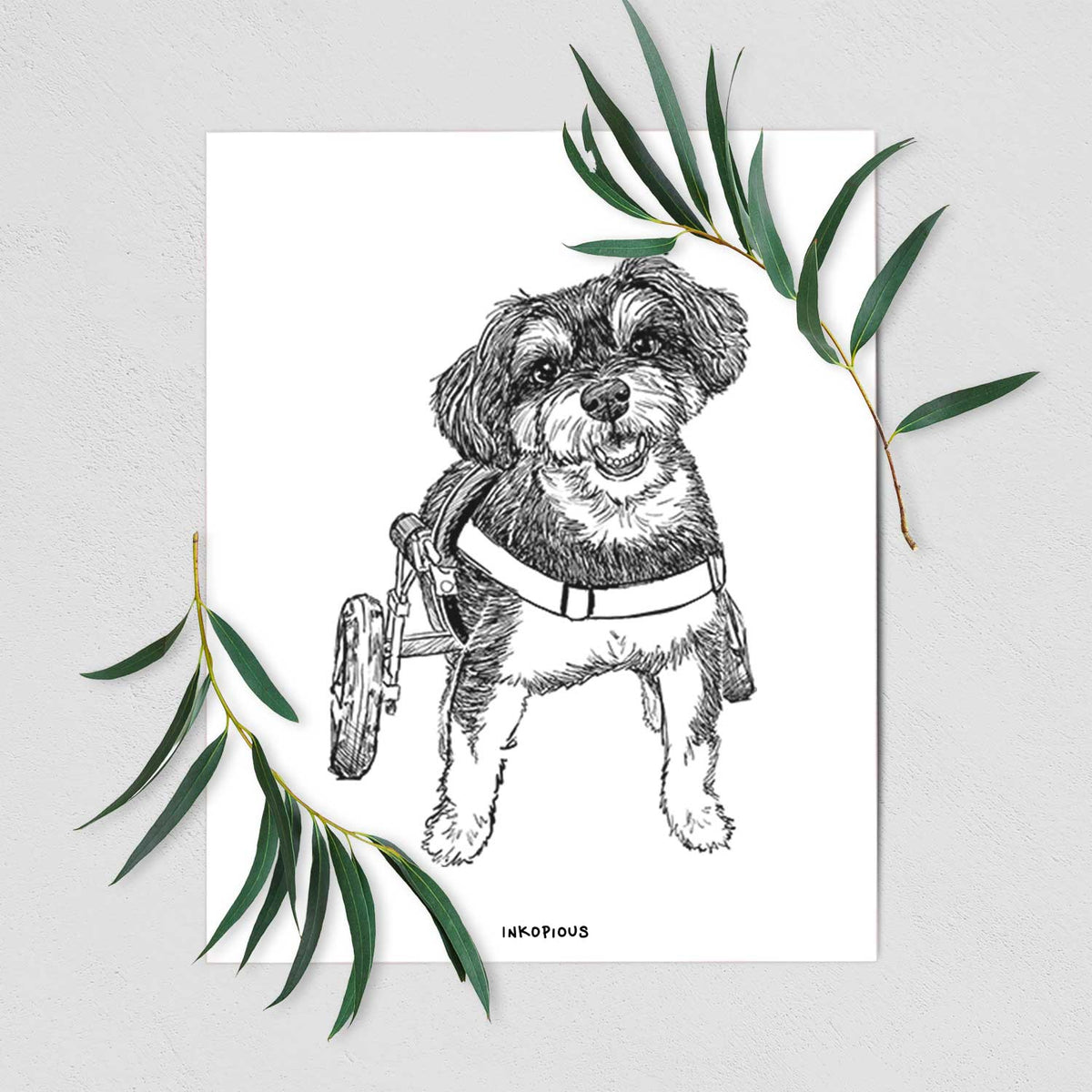 Doodled Cobb the Havapoo Art Print