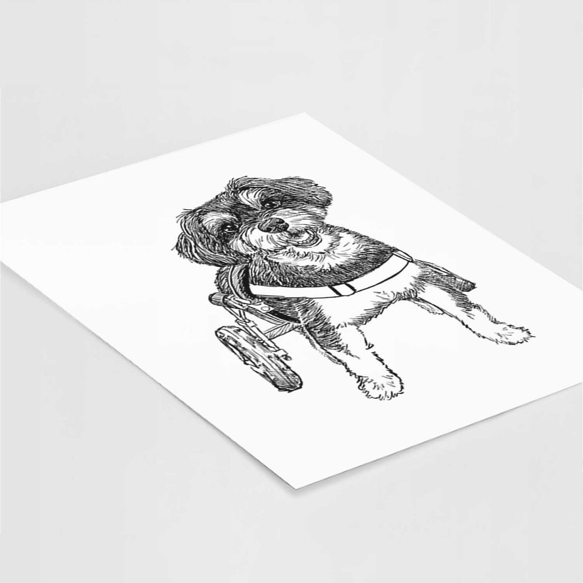 Doodled Cobb the Havapoo Art Print