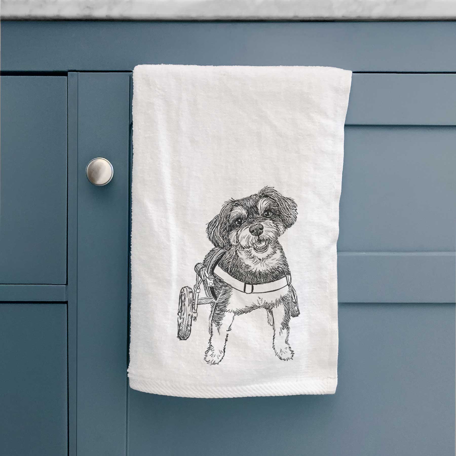 Doodled Cobb the Havapoo Decorative Hand Towel