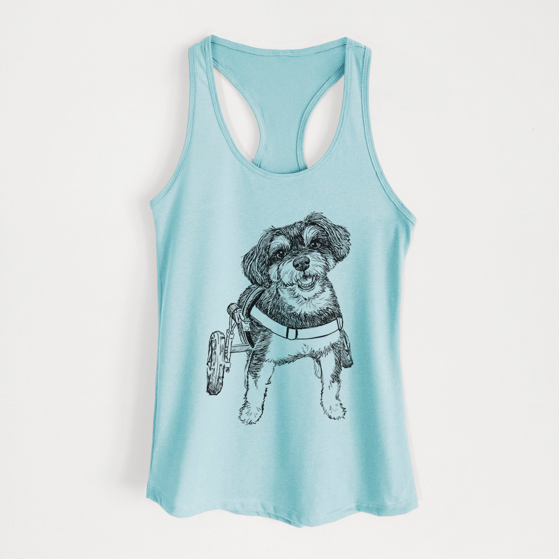 Doodled Cobb the Havapoo - Women's Racerback Tanktop