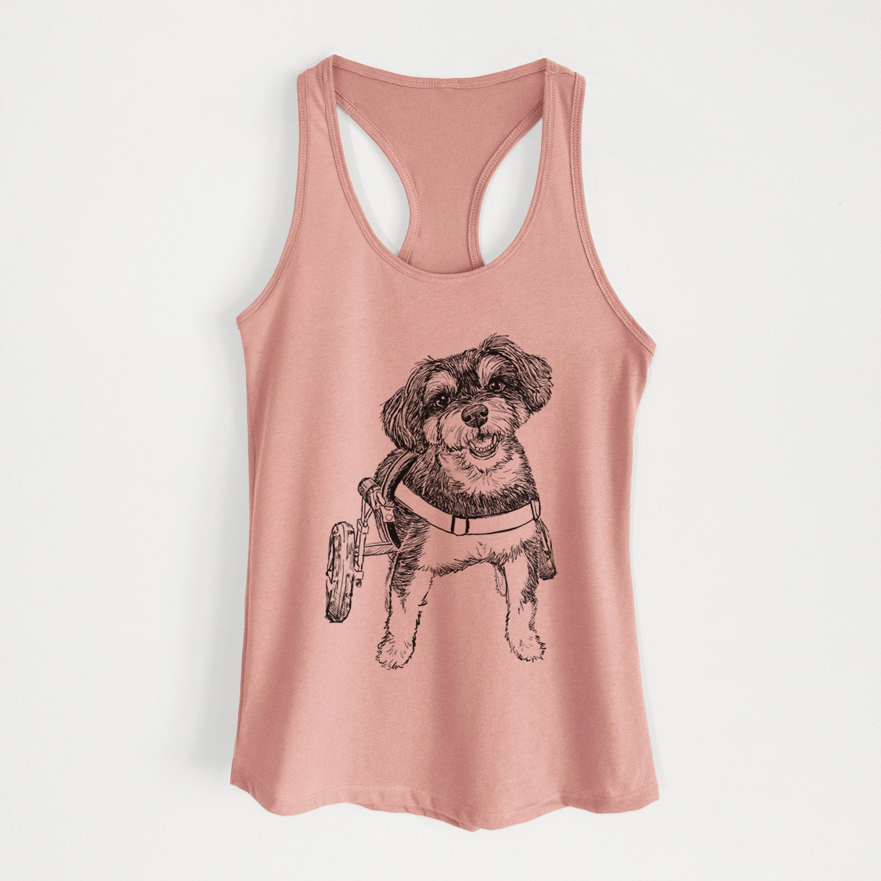 Doodled Cobb the Havapoo - Women's Racerback Tanktop