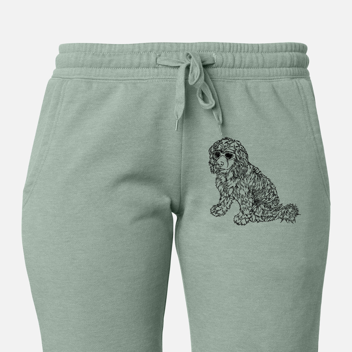 Doodled Coco the Cocker Spaniel - Women&#39;s Cali Wave Joggers