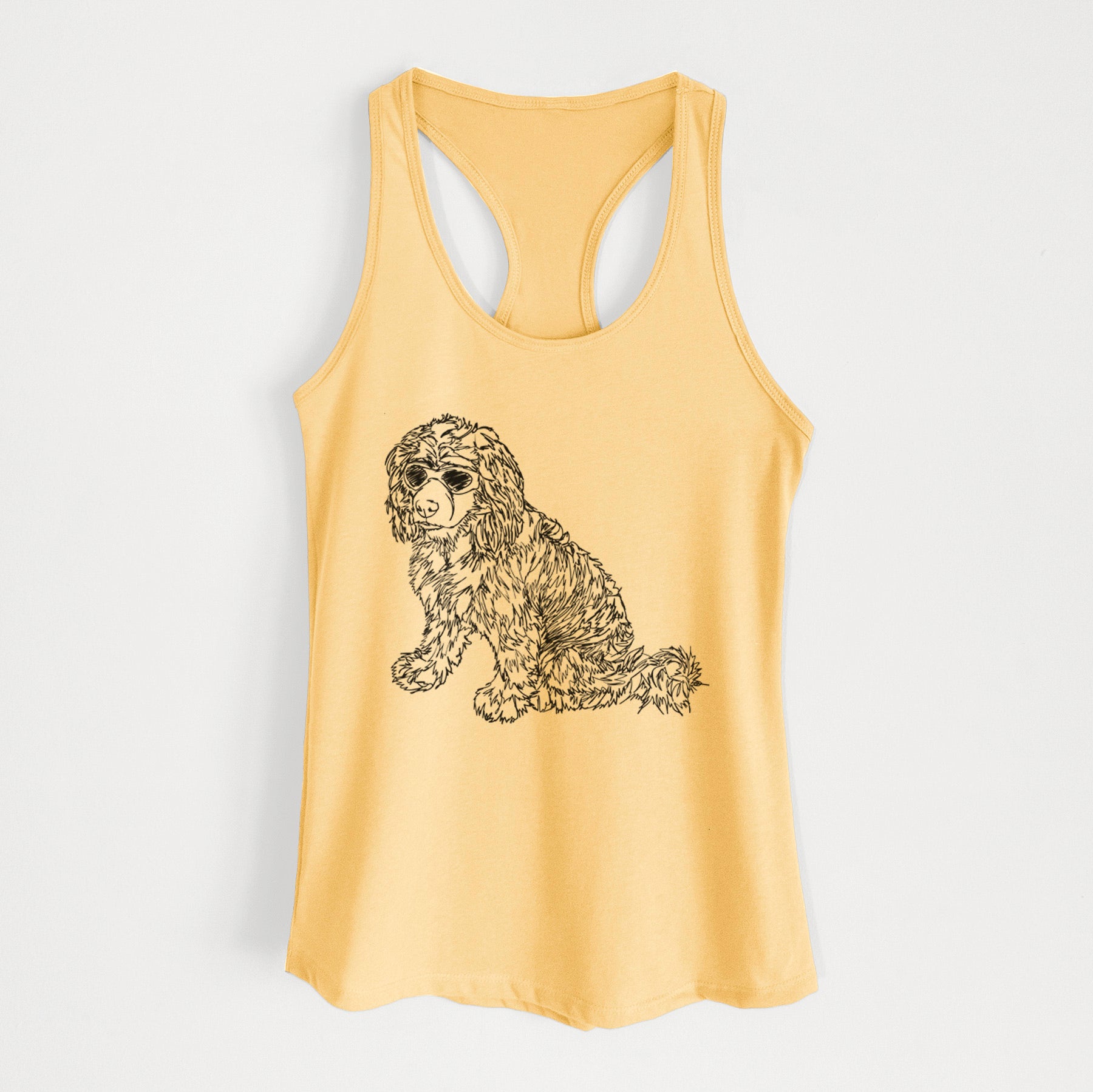 Doodled Coco the Cocker Spaniel - Women's Racerback Tanktop