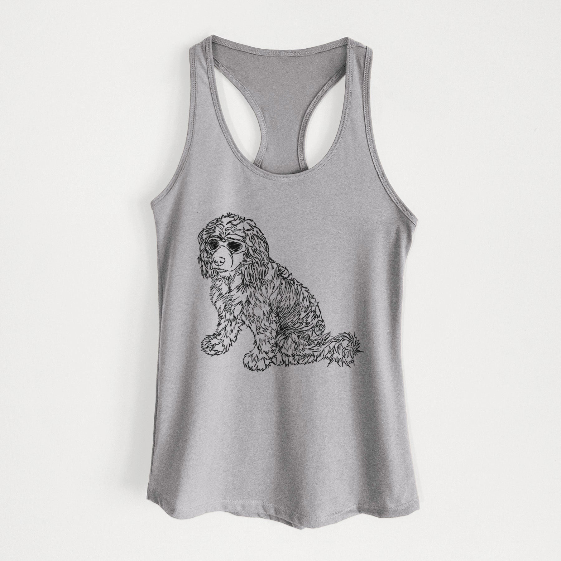 Doodled Coco the Cocker Spaniel - Women's Racerback Tanktop