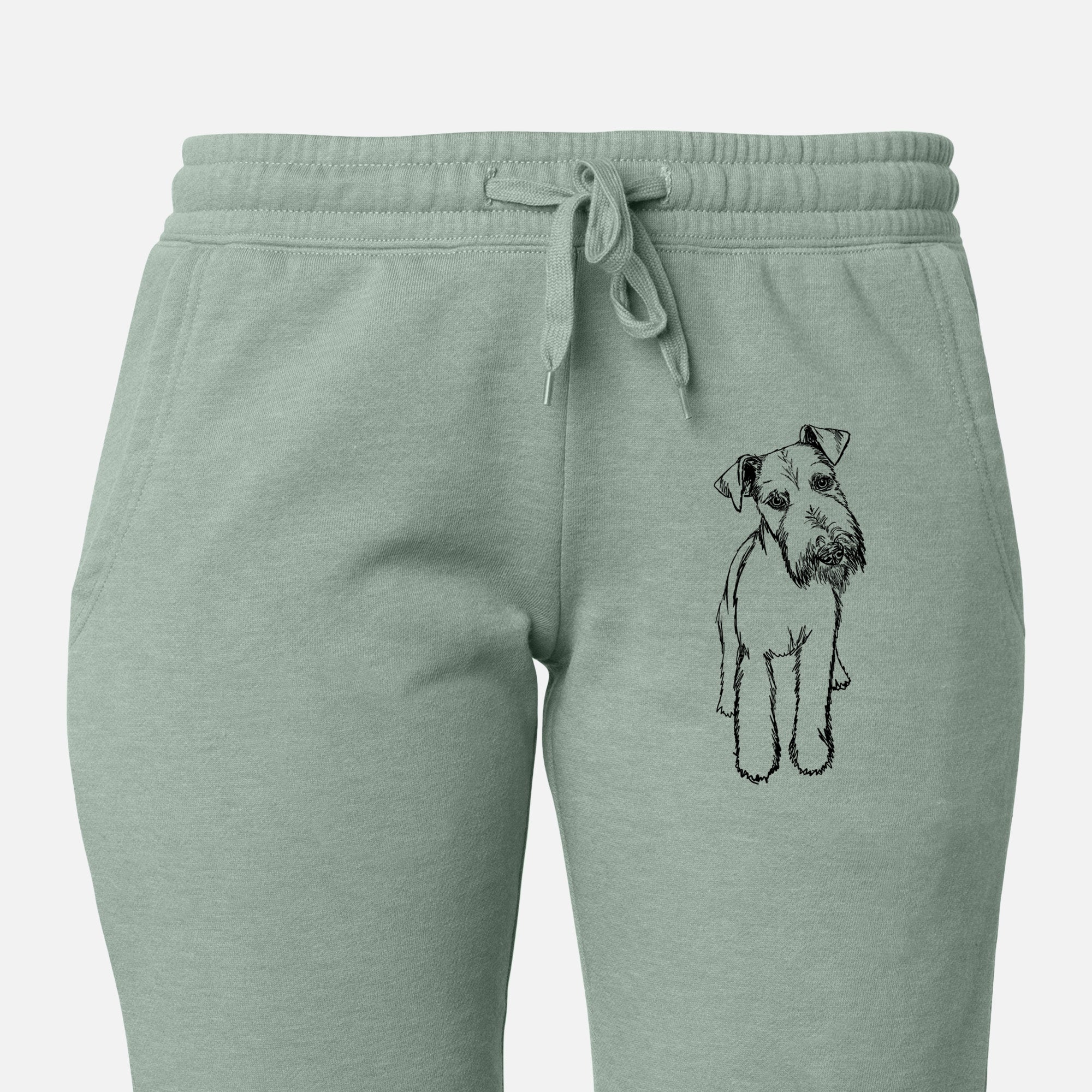 Doodled Colbi the Welsh Terrier - Women's Cali Wave Joggers