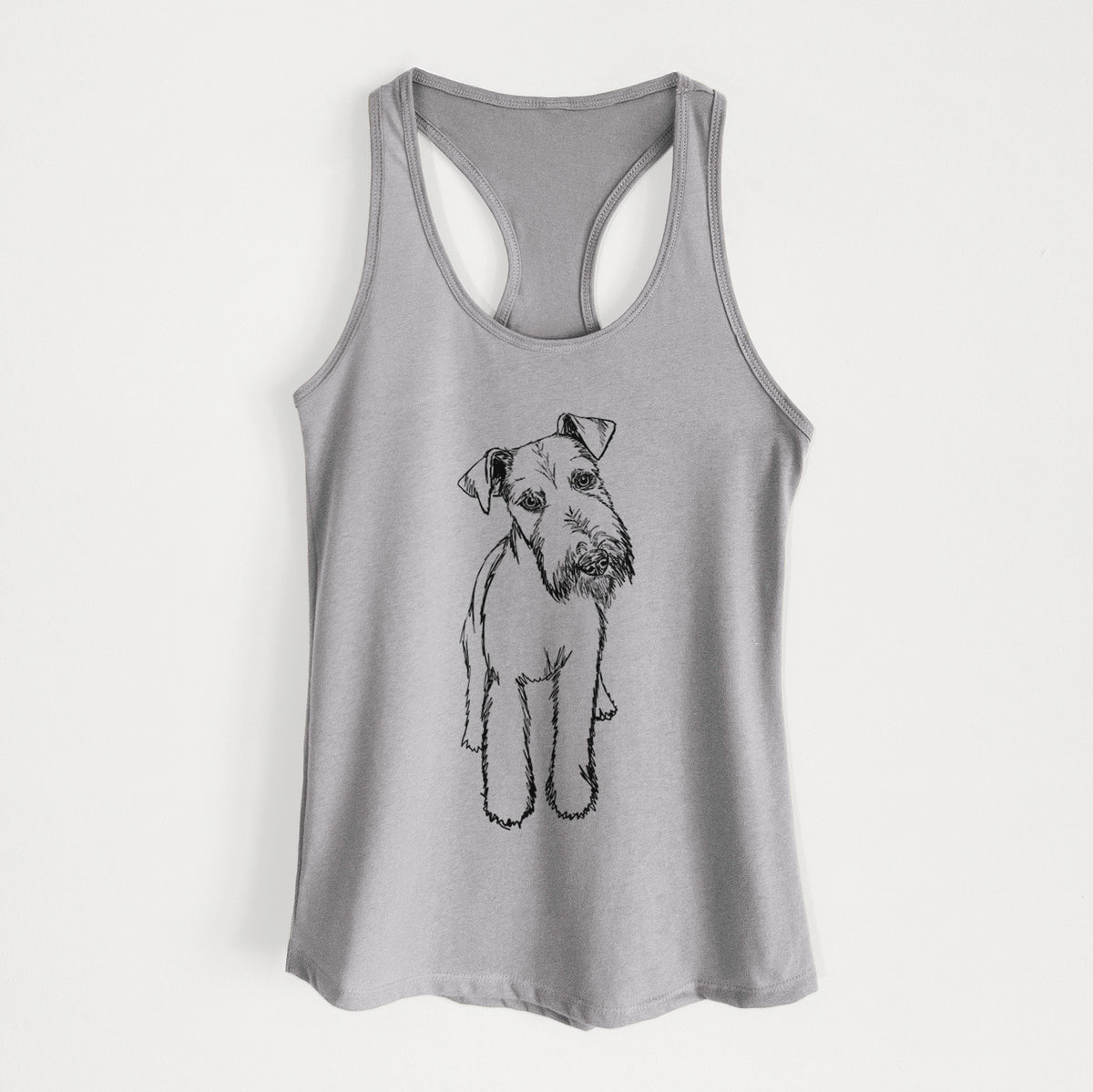 Doodled Colbi the Welsh Terrier - Women's Racerback Tanktop