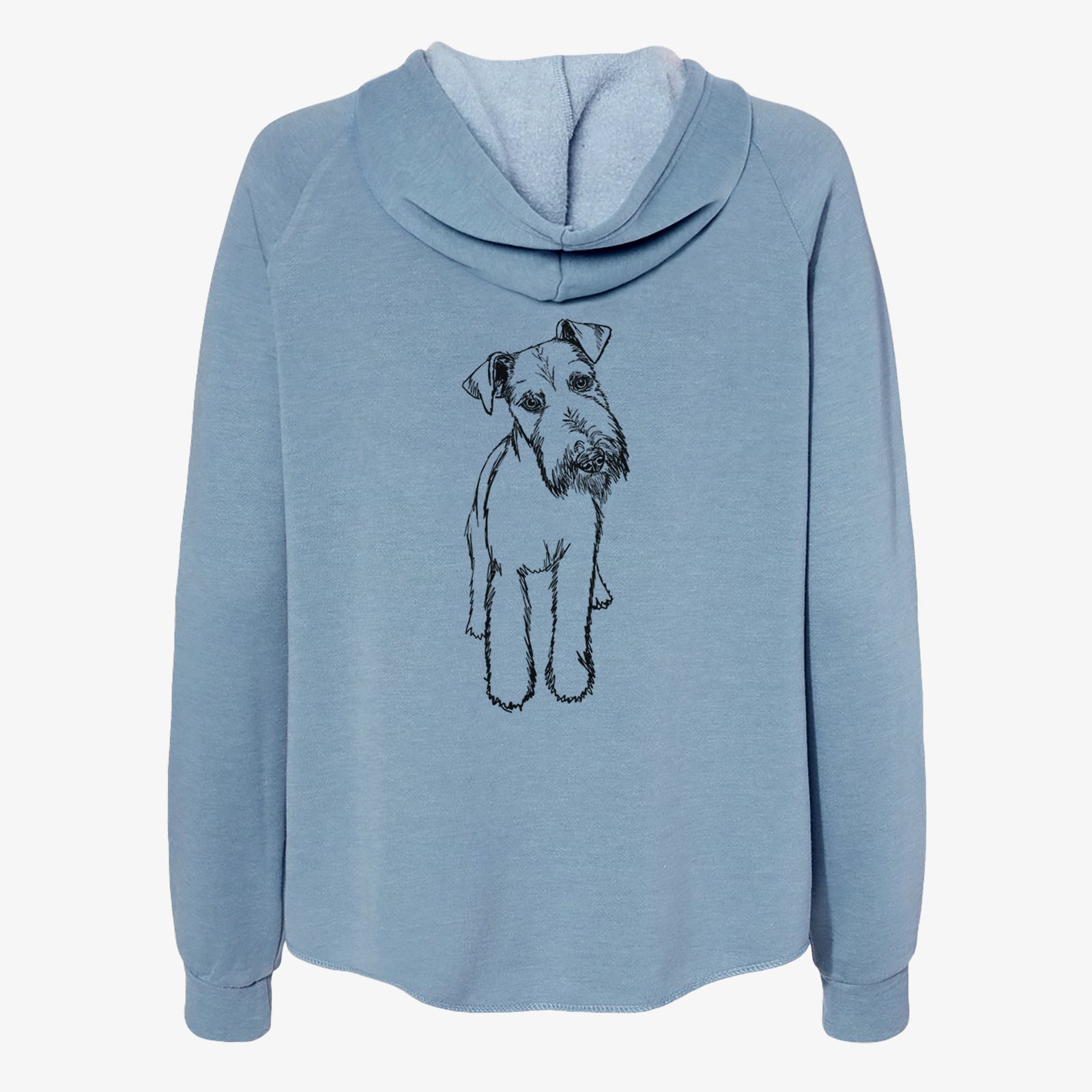 Doodled Colbi the Welsh Terrier - Women's Cali Wave Zip-Up Sweatshirt