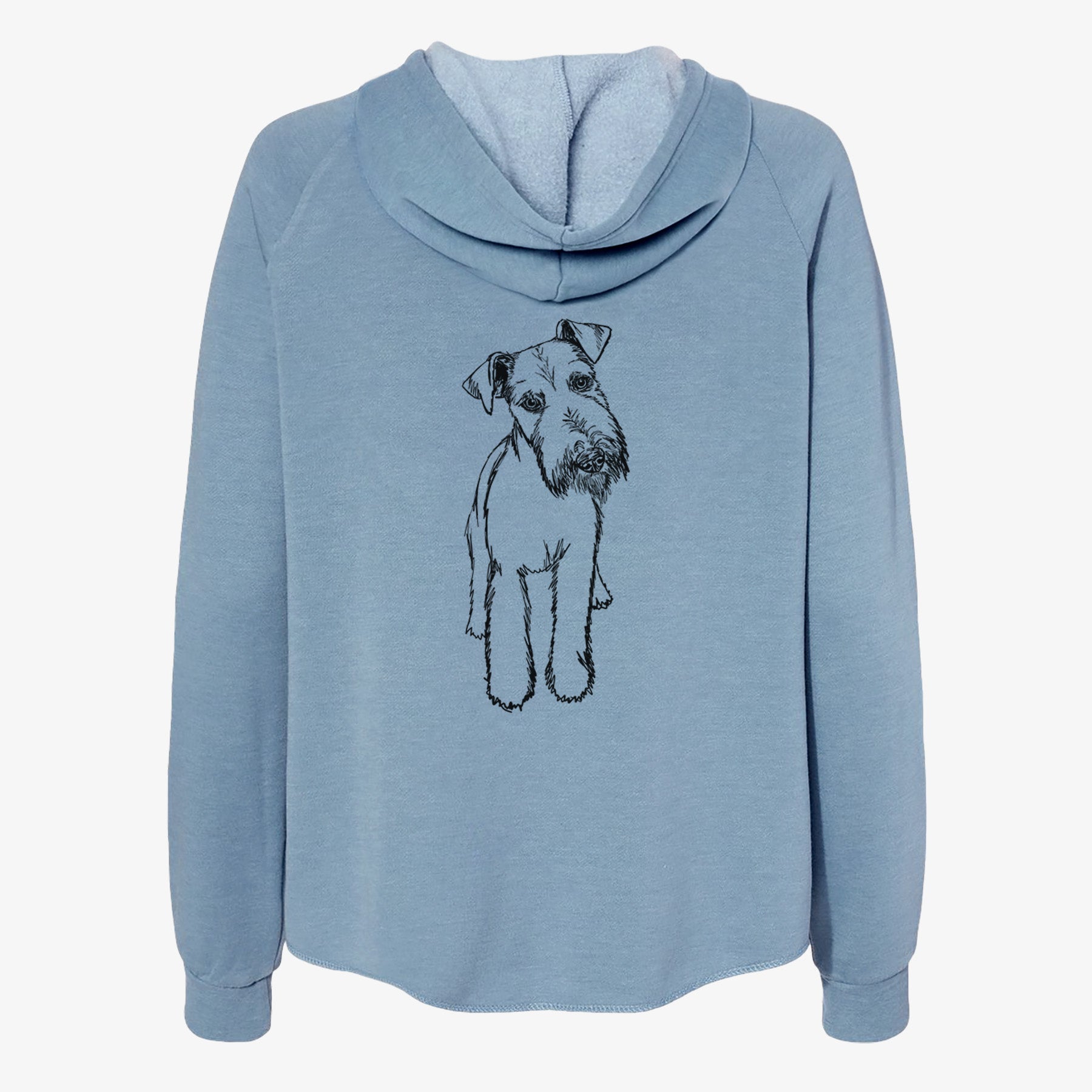 Doodled Colbi the Welsh Terrier - Women's Cali Wave Zip-Up Sweatshirt