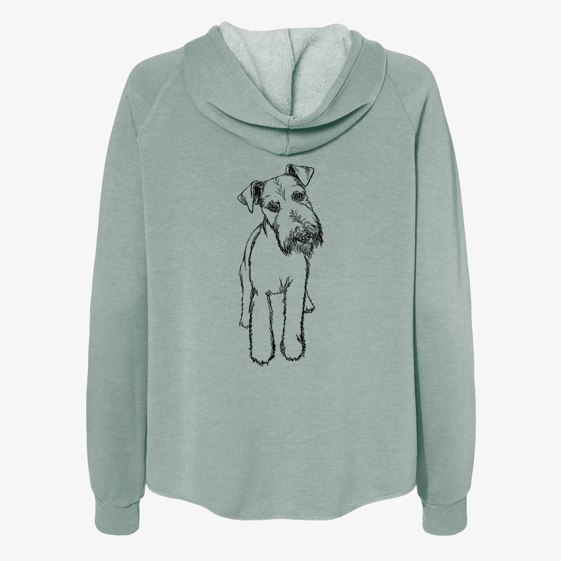 Doodled Colbi the Welsh Terrier - Women's Cali Wave Zip-Up Sweatshirt