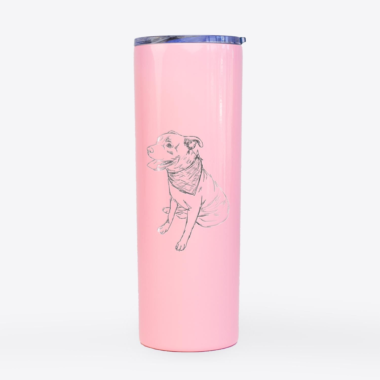 Doodled Comet the Pitbull Mix - 20oz Skinny Tumbler