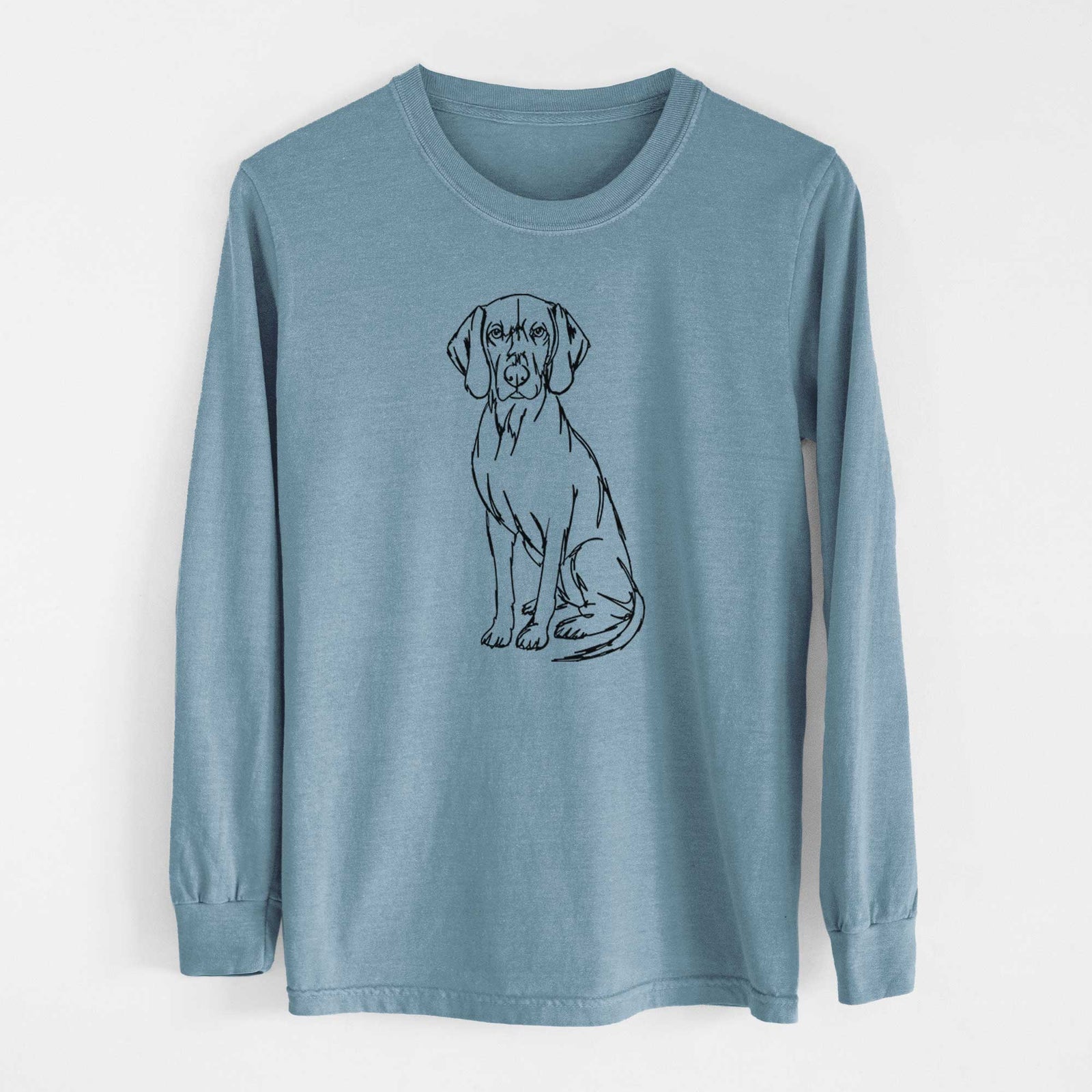 Doodled Coonhound - Heavyweight 100% Cotton Long Sleeve