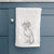 Doodled Coonhound Decorative Hand Towel