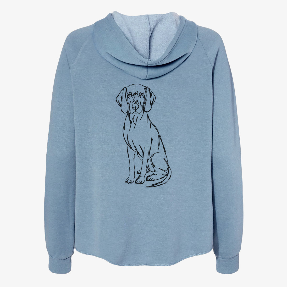 Doodled Coonhound - Women's Cali Wave Zip-Up Sweatshirt