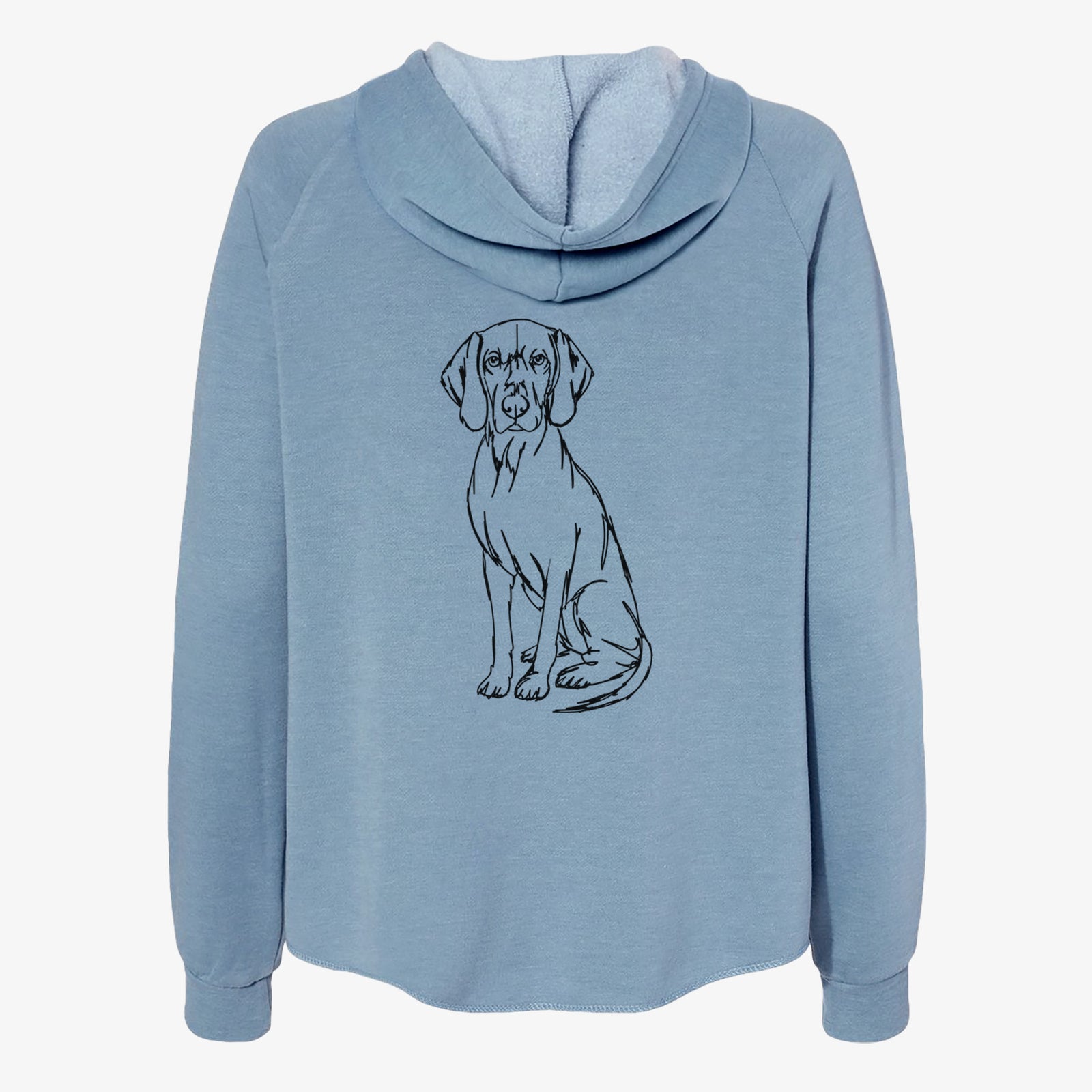 Doodled Coonhound - Women's Cali Wave Zip-Up Sweatshirt