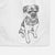 Doodled Cosmo the Border Terrier Decorative Hand Towel