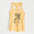 Doodled Cosmo the Border Terrier - Women's Racerback Tanktop