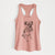 Doodled Cosmo the Border Terrier - Women's Racerback Tanktop