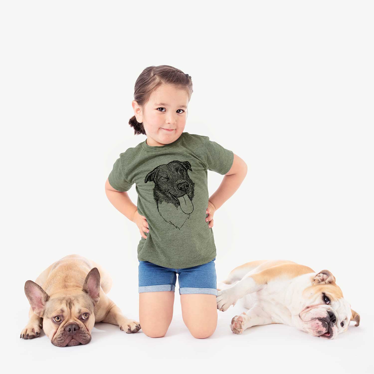 Doodled Cy the Border Collie - Kids/Youth/Toddler Shirt