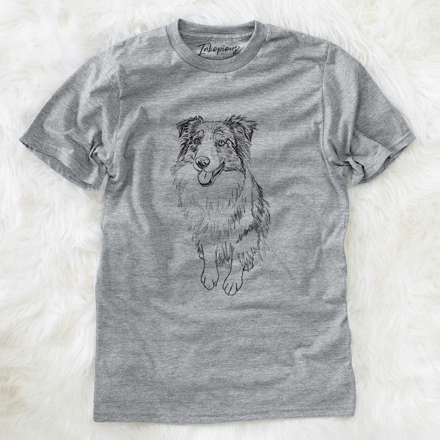 Doodled Daisy the Australian Shepherd - Unisex Crewneck