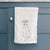 Doodled Daisy the Boxer Decorative Hand Towel