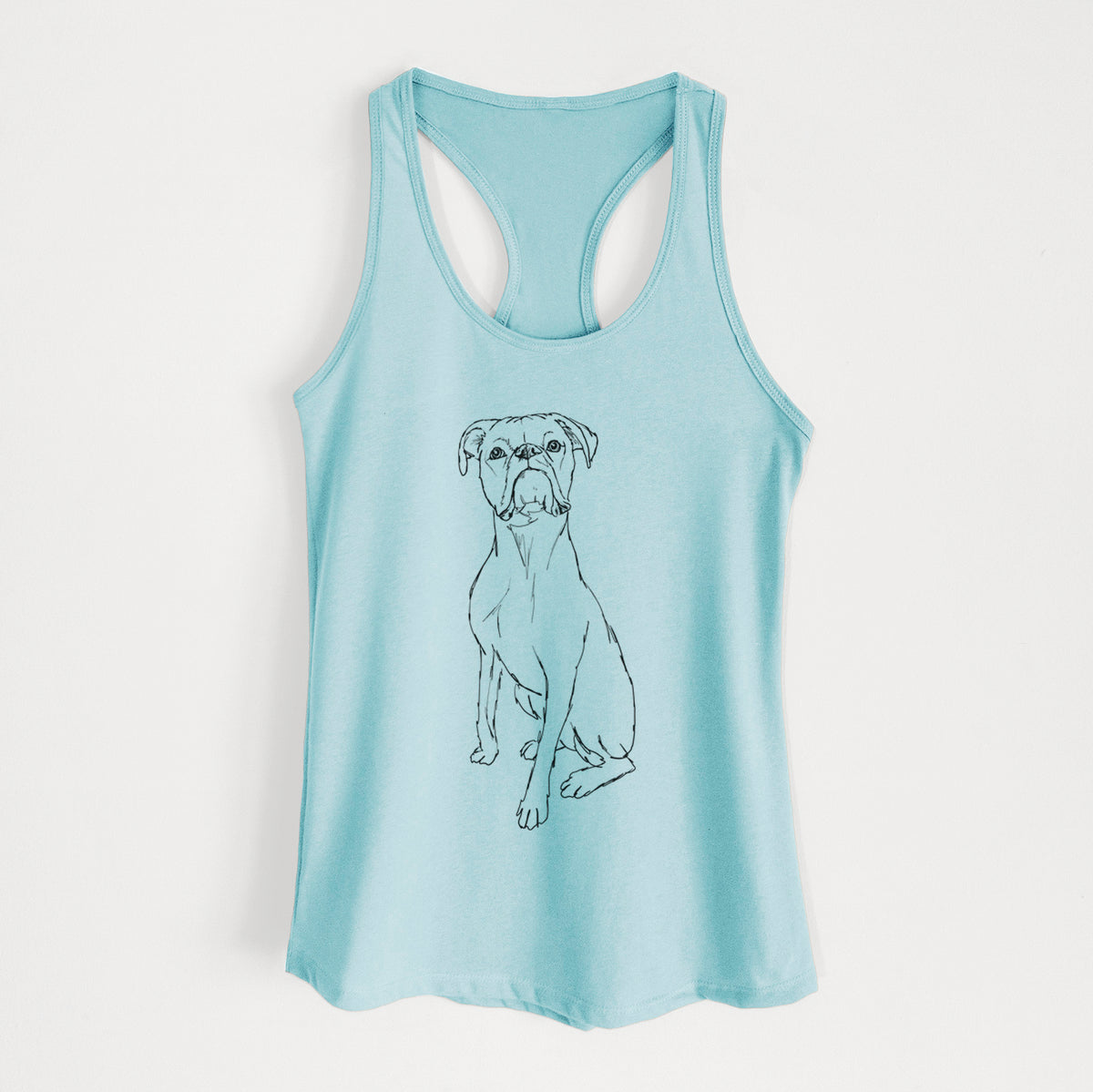 Doodled Daisy the Boxer - Women&#39;s Racerback Tanktop