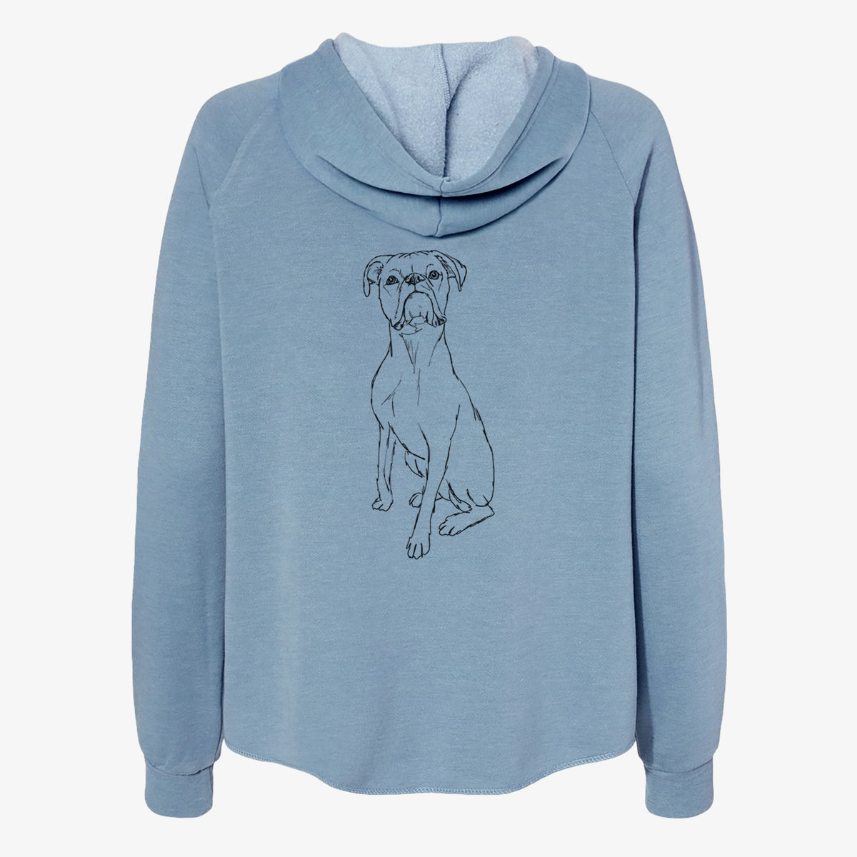 Doodled Daisy the Boxer - Women's Cali Wave Zip-Up Sweatshirt