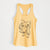 Doodled Daisy the Basset Hound - Women's Racerback Tanktop