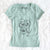 Doodled Daisy the Basset Hound - Women's V-neck Shirt