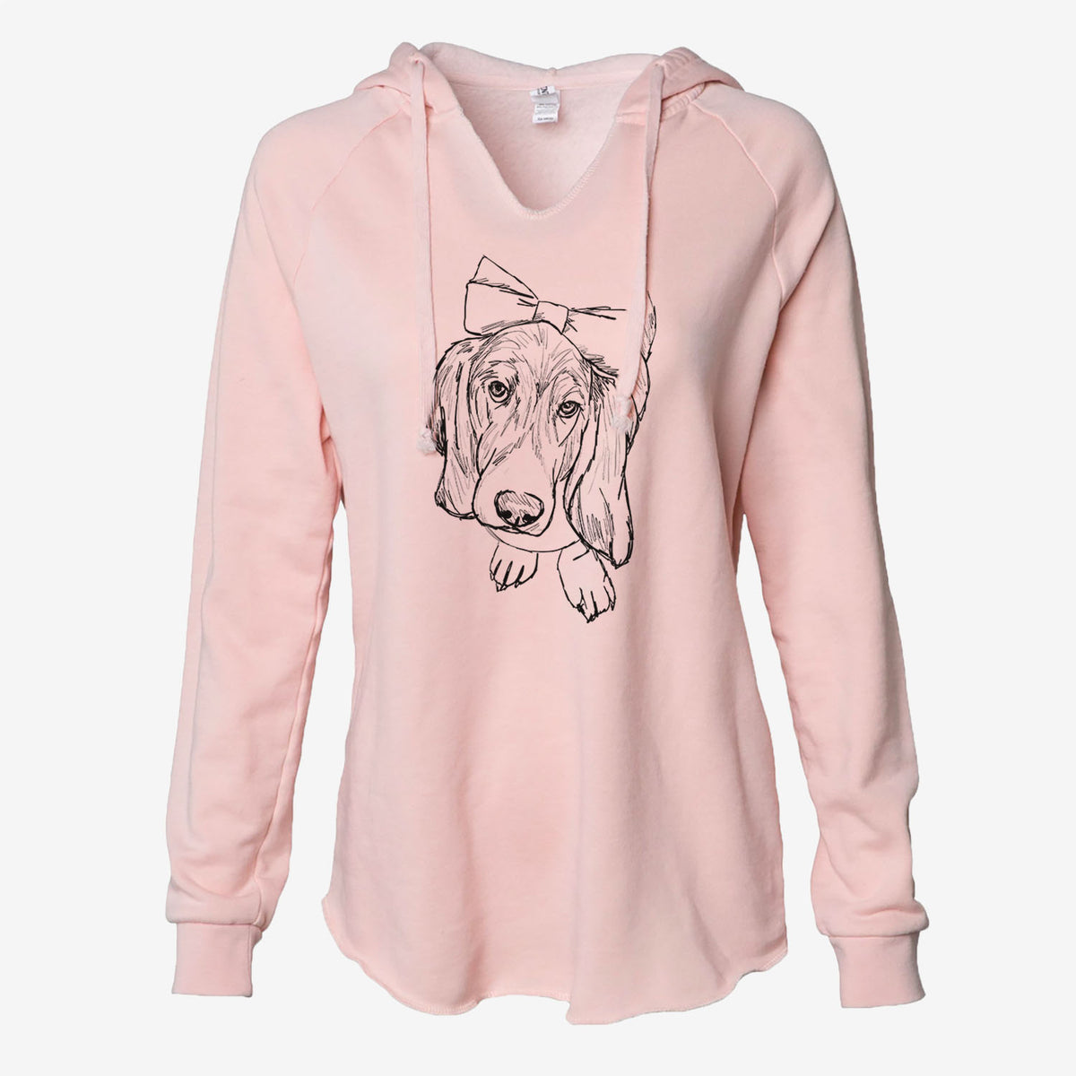 Doodled Daisy the Basset Hound - Cali Wave Hooded Sweatshirt