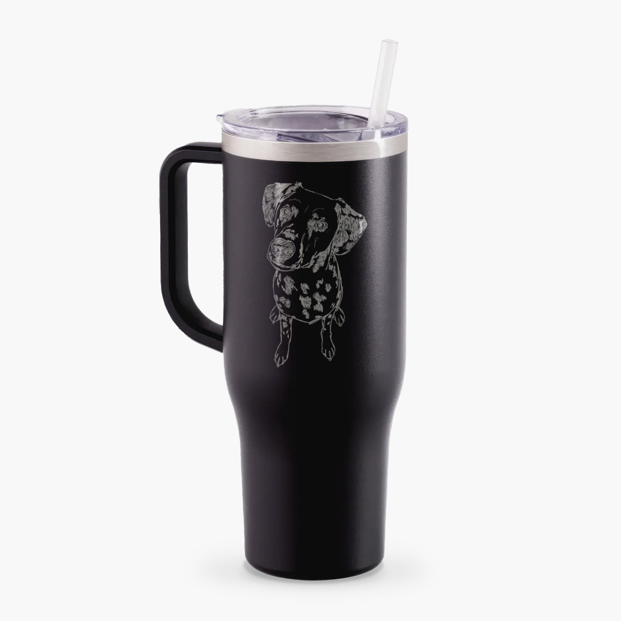 Doodled Daisy Mae the Dalmatian - 40oz Tumbler with Handle