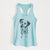 Doodled Daisy Mae the Dalmatian - Women's Racerback Tanktop