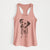 Doodled Daisy Mae the Dalmatian - Women's Racerback Tanktop