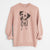 Doodled Daisy Mae the Dalmatian - Unisex Pigment Dyed Crew Sweatshirt