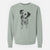 Doodled Daisy Mae the Dalmatian - Unisex Pigment Dyed Crew Sweatshirt