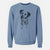 Doodled Daisy Mae the Dalmatian - Unisex Pigment Dyed Crew Sweatshirt