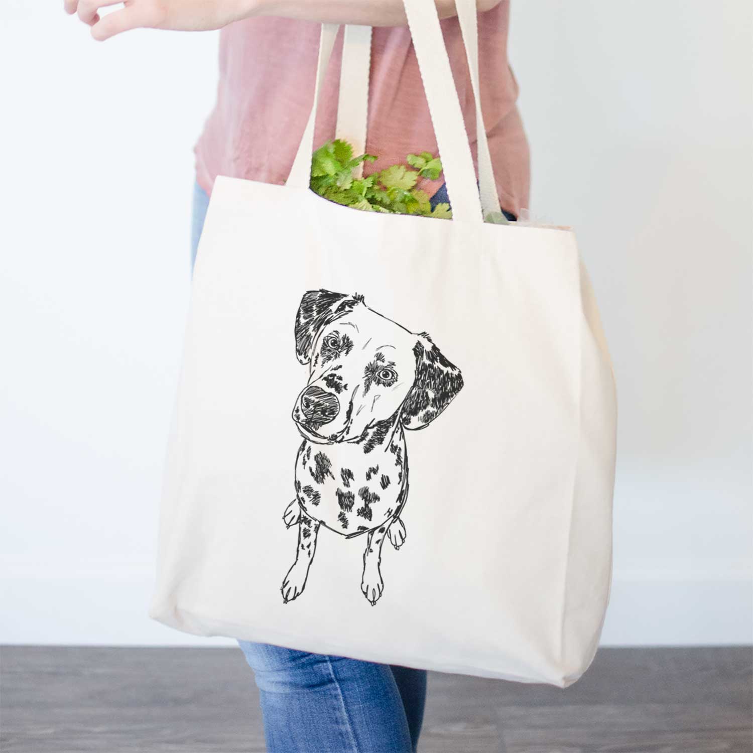 Doodled Daisy Mae the Dalmatian - Tote Bag